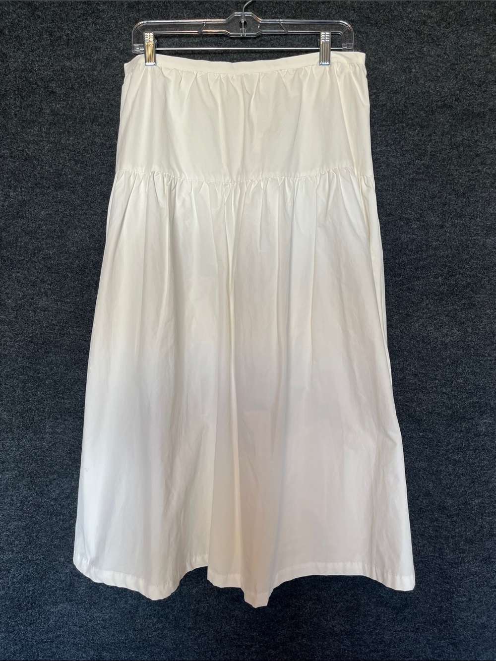 ASTR White Tiered Midi Skirt
